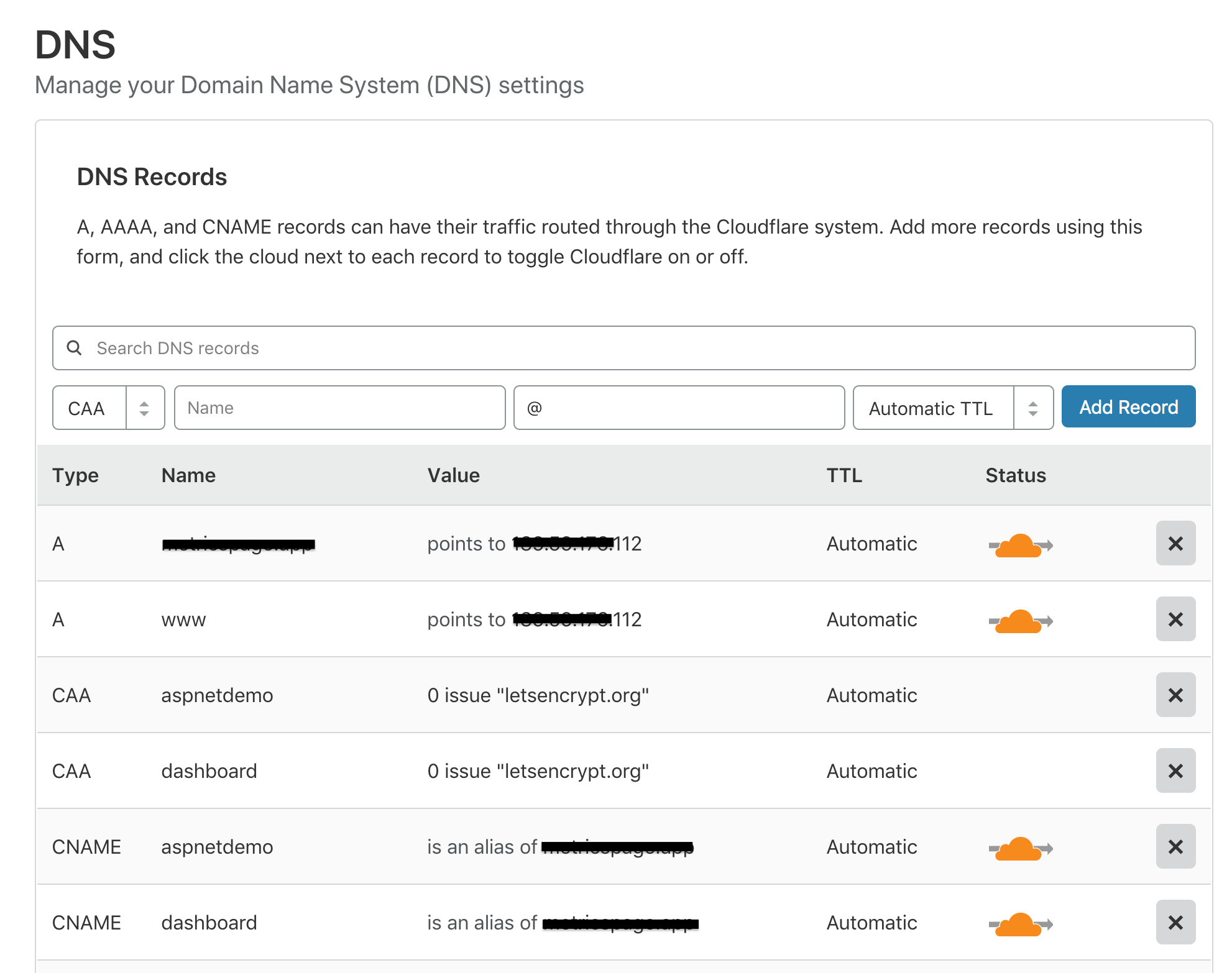 cloudflare-dns-example